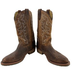 Double-H Men's Size 12 EE Dylan I.C.E Western Work Boots Round Toe Brown DH1552‎